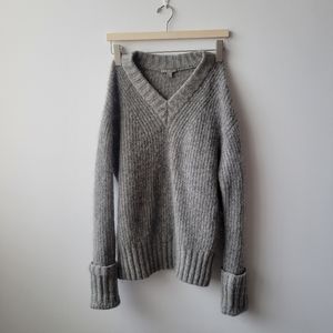 COS Grey Oversized Wool/Mohair Sweater (S)
